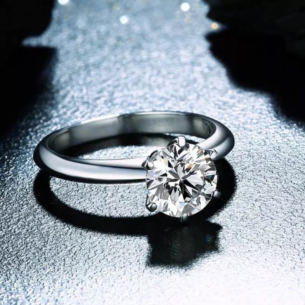 Certified 1ct. t.w. Diamond Solitaire Engagement Ring - Picture 5 of 17